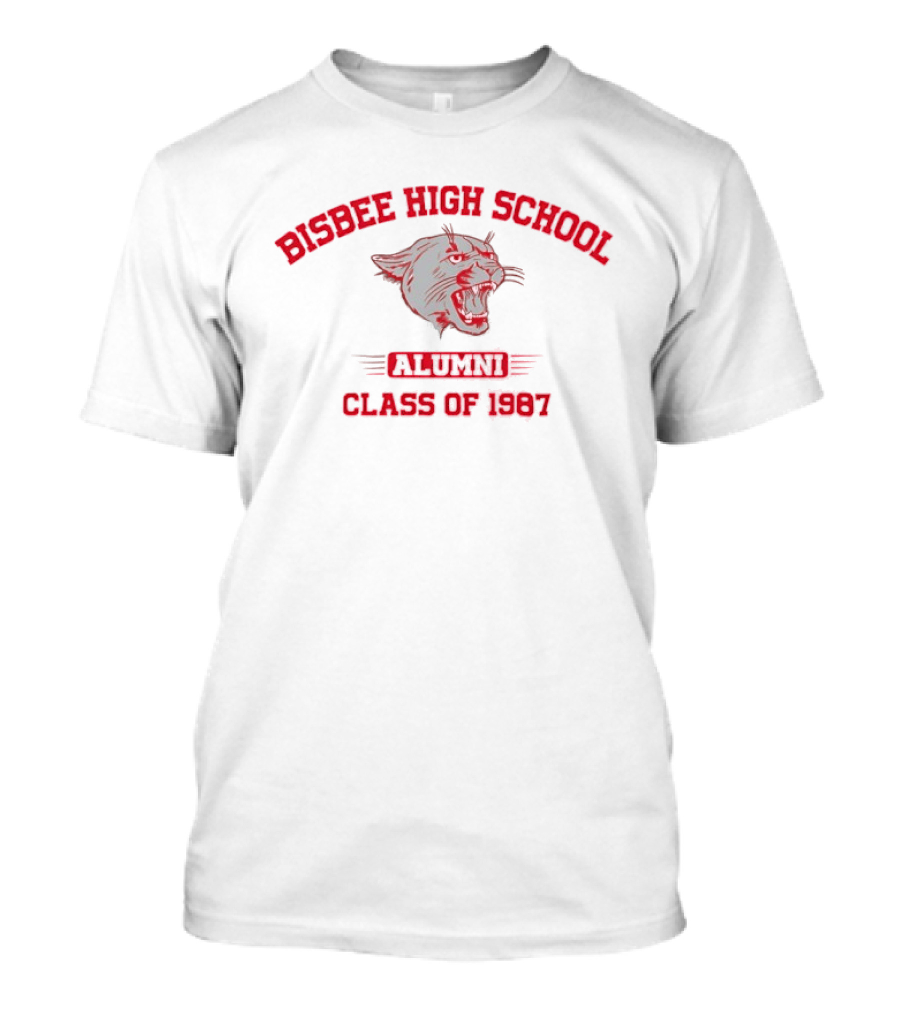 Bisbee High School Alumni Class Of 1987 Cougar T-Shirt
