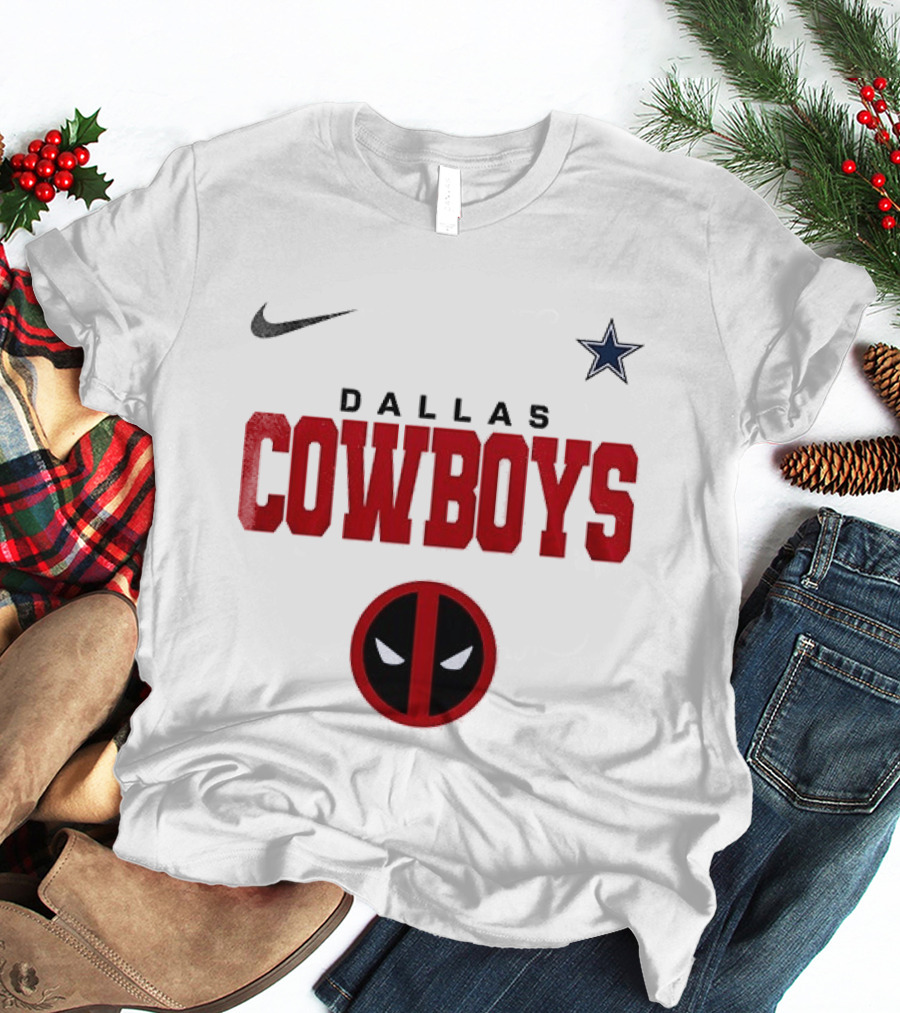 Dallas Cowboys Deadpool Collaboration Nike Star T-Shirt