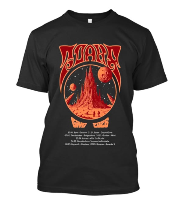 Zoahr Give 2026 Tour Cosmic Mountain And Space Planets T-Shirt