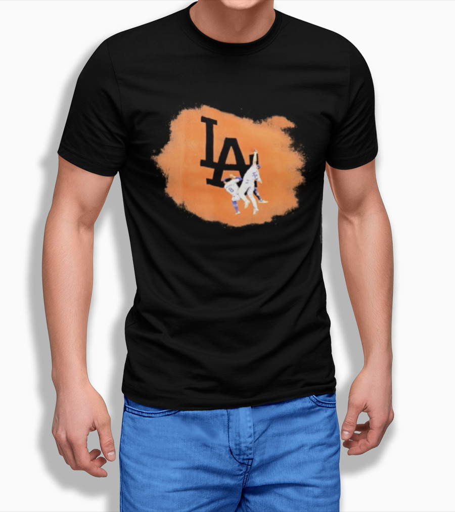 Los Angeles Dodgers Kike Hernandez Manny Machado Highlight Catch T-Shirt