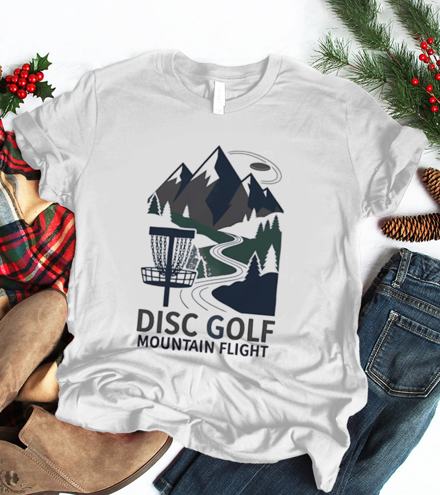 Disc Golf Mountain Flight Adventure Scenic Course T-Shirt