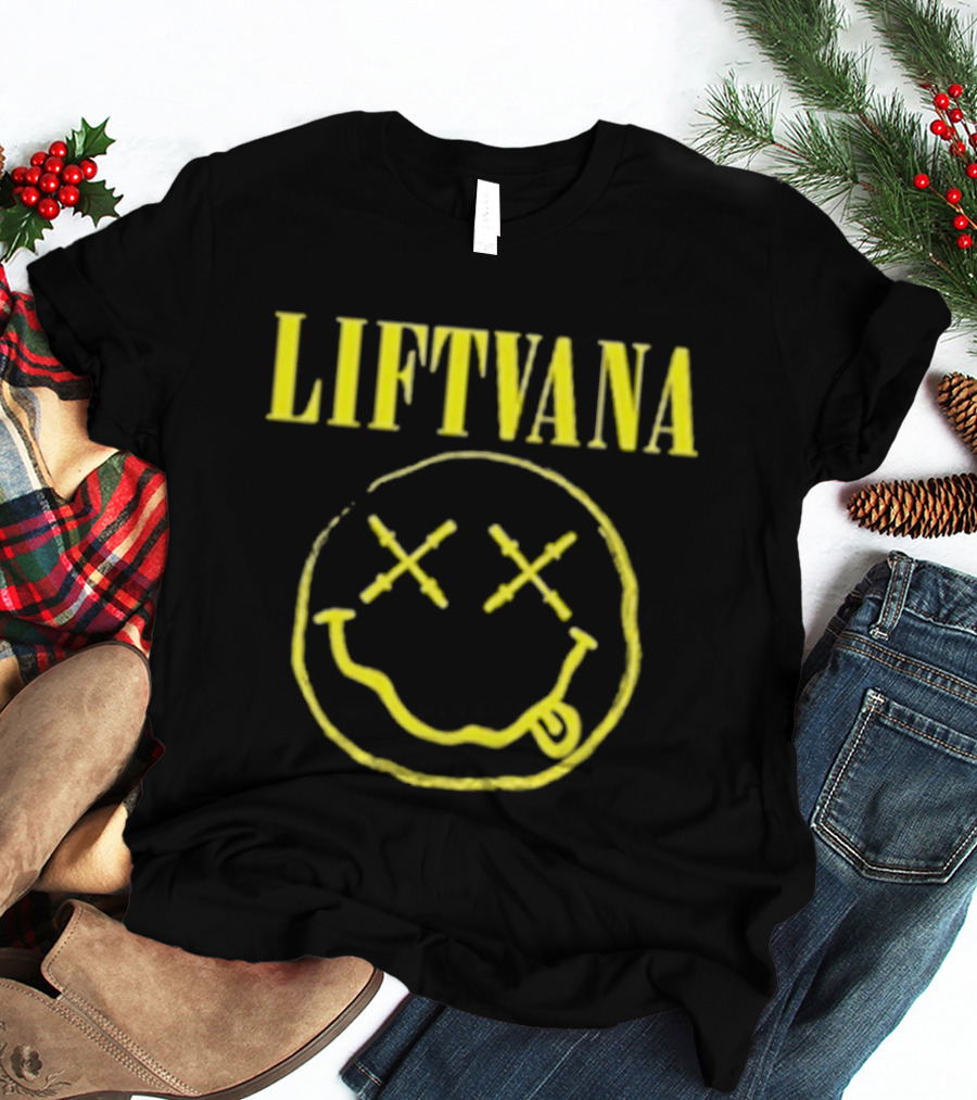 LIFTVANA Nirvana Smiley Face Icon With Yellow T-Shirt