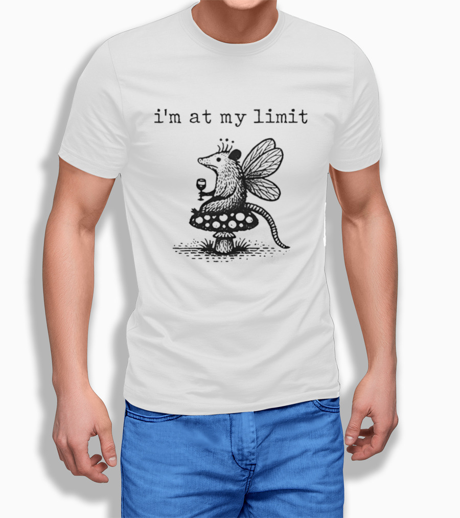 I'm At My Limit Opossum X Butterfly Crown Teacup T-Shirt