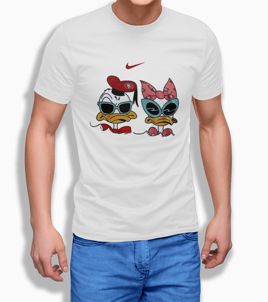 Nike San Francisco 49ers Donald Daisy Duck Collaboration T-Shirt