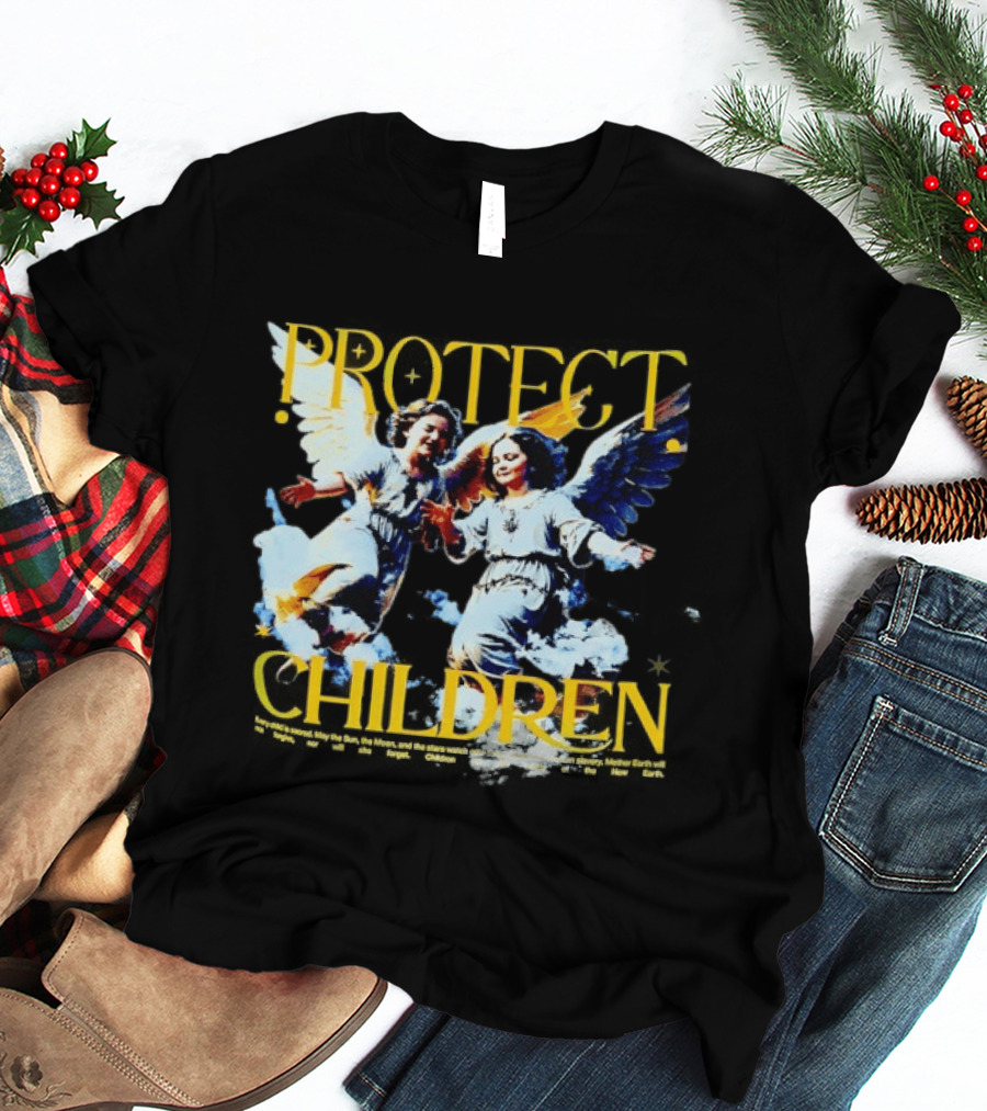 Protect Children Angel Guardians Heavenly Wings T-Shirt