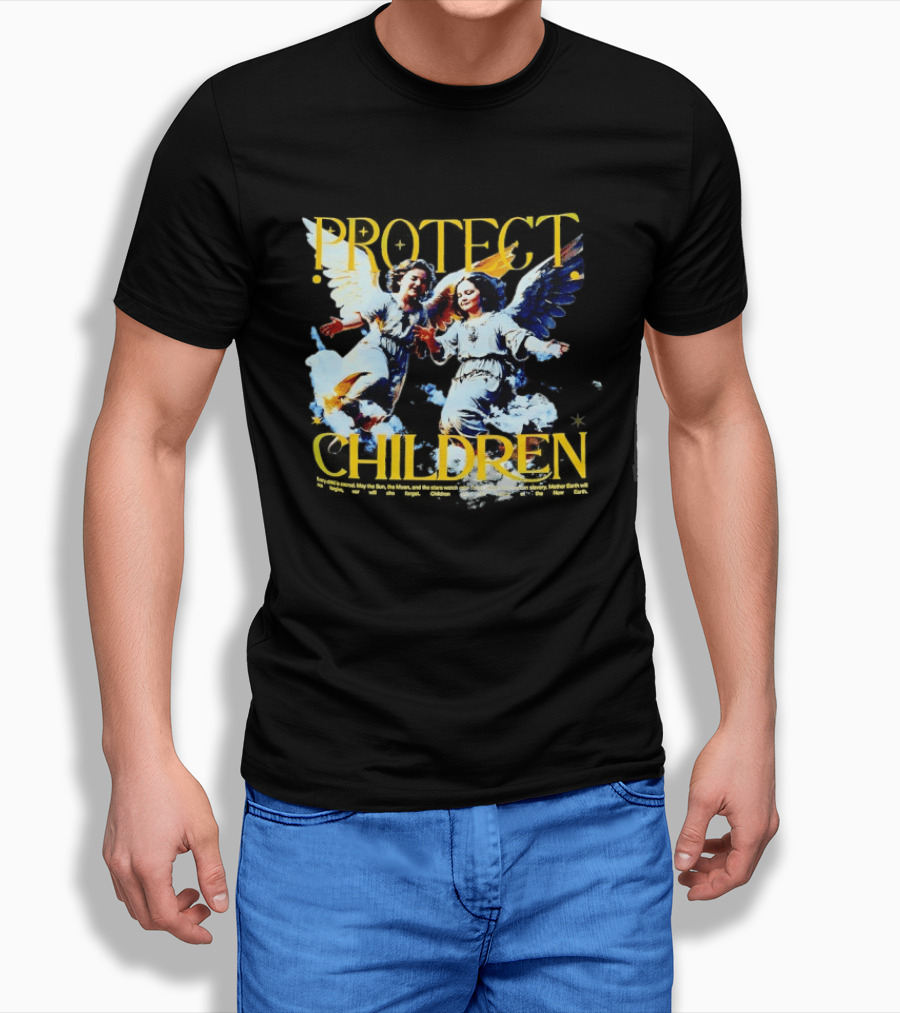 Protect Children Angel Guardians Heavenly Wings T-Shirt