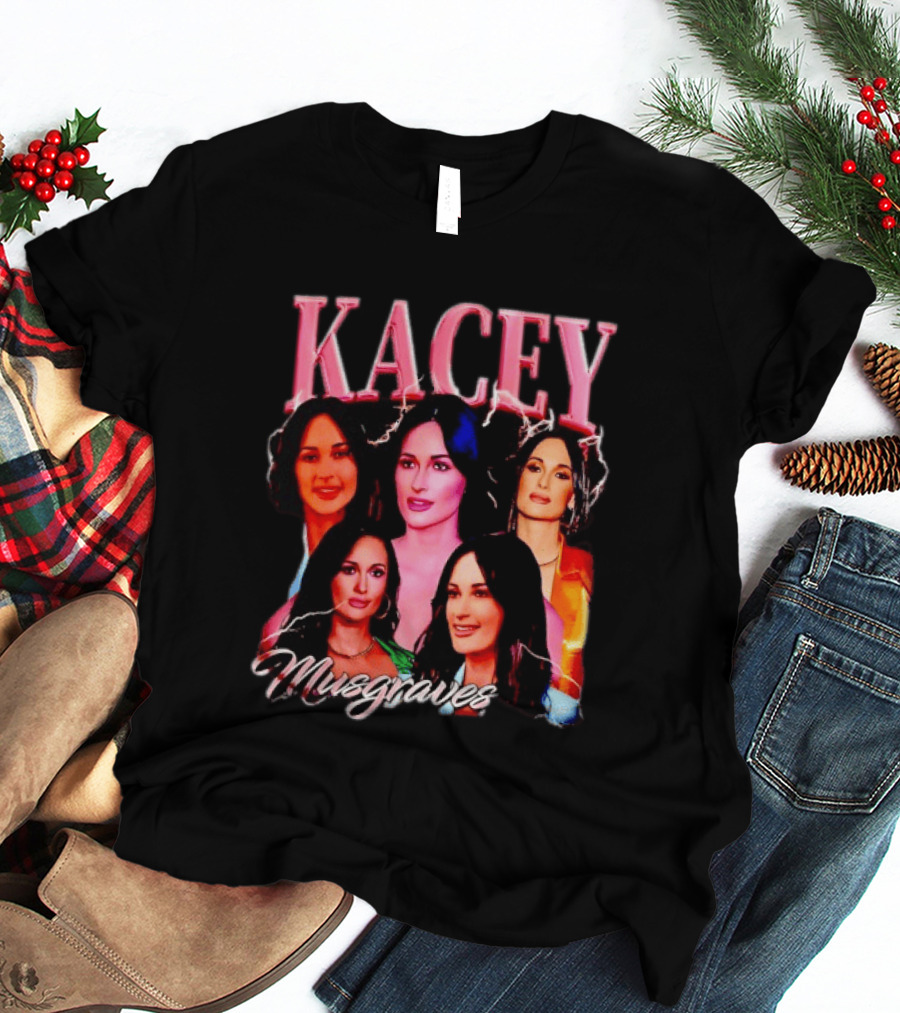 Kacey Musgraves Lightning Bold Portrait Collage T-Shirt