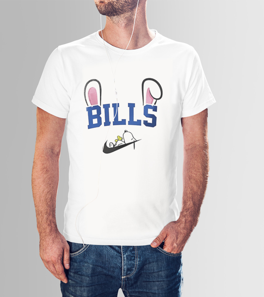 Buffalo Bills Peanuts Snoopy Woodstock Easter T-Shirt