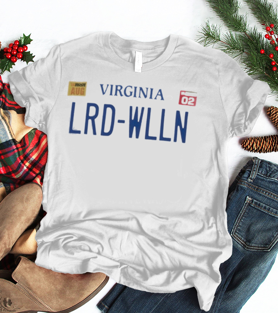 Clipse Lord Willin' Star Trak Virginia LRD WLLN License Plate 02 AUG T-Shirt