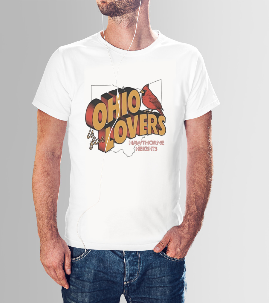 Ohio Is For Lovers Hawthorne Heights Cardinal T-Shirt