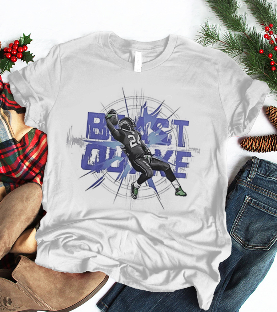 Seattle Seahawks Beast Quake Beast Mode Be Afraid Pose Seattle Football T-Shirt