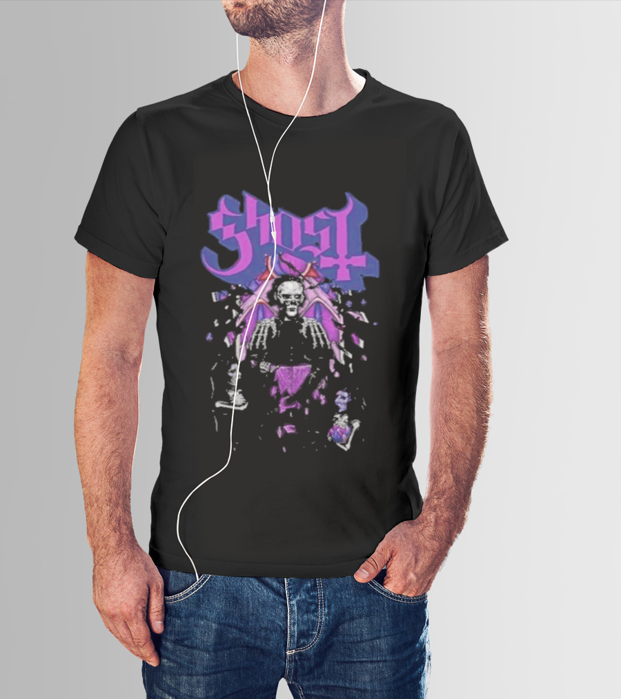 Ghost Reassembled Faith Tour Symbolic Skeleton T-Shirt