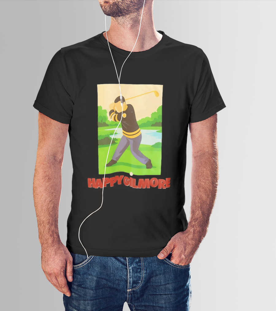 Happy Gilmore Hockey Player Golfing Pittsburgh Penguins T-Shirt