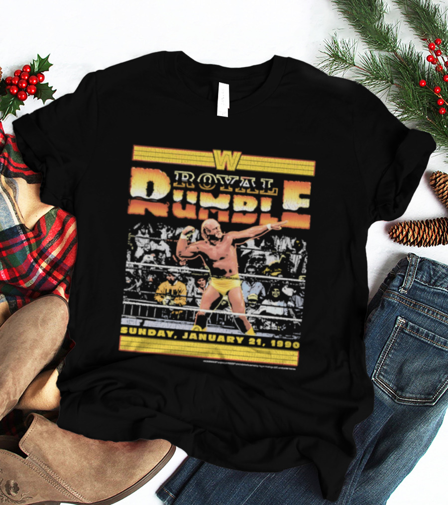 WWF Royal Rumble 1990 Hulk Hogan Sunday January 21 Wrestler T-Shirt