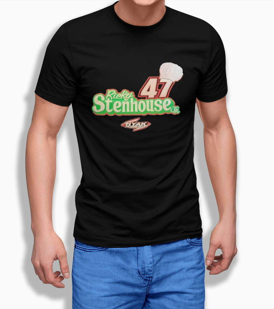 Ricky Stenhouse Jr 47 Hyak Motorsports Chef Hat T-Shirt