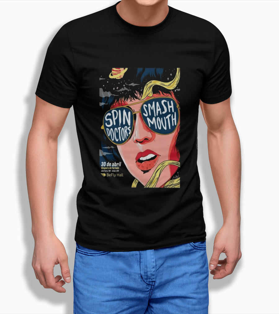 Spin Doctors Smash Mouth Concert 30 De Abril BeFly Hall 2026 Belo Horizonte Brazil T-Shirt