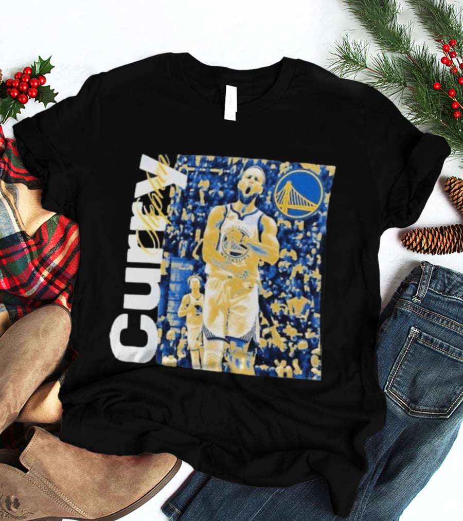 Stephen Curry Golden State Warriors NBA Season Start Action T-Shirt