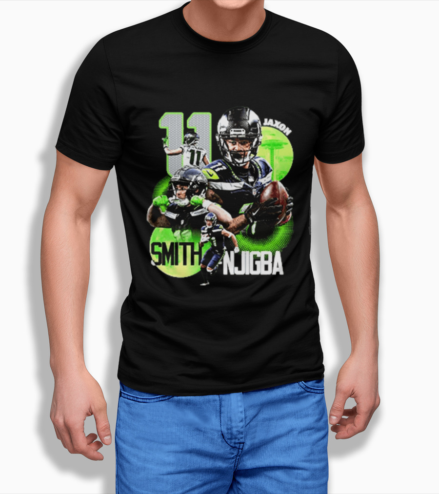 Jaxon Smith Njigba Seahawks Number 11 Football Player T-Shirt
