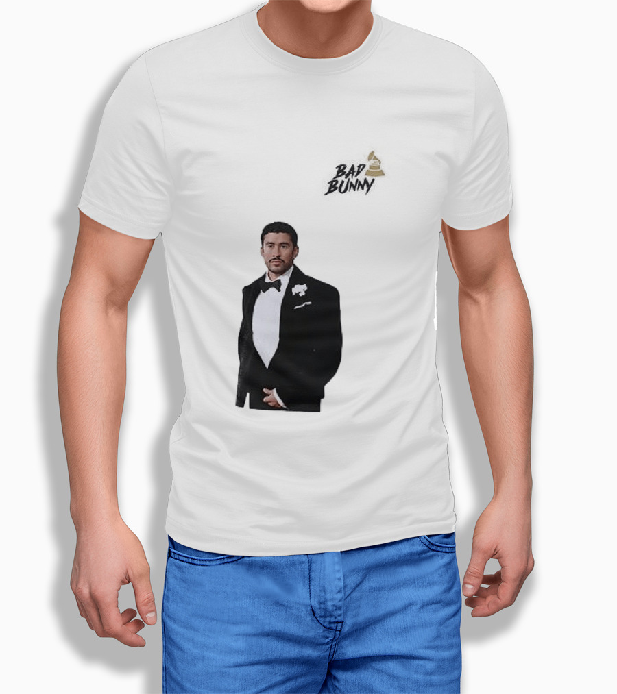 Bad Bunny Grammys Debi Tirar Mas Fotos Album Of The Year T-Shirt