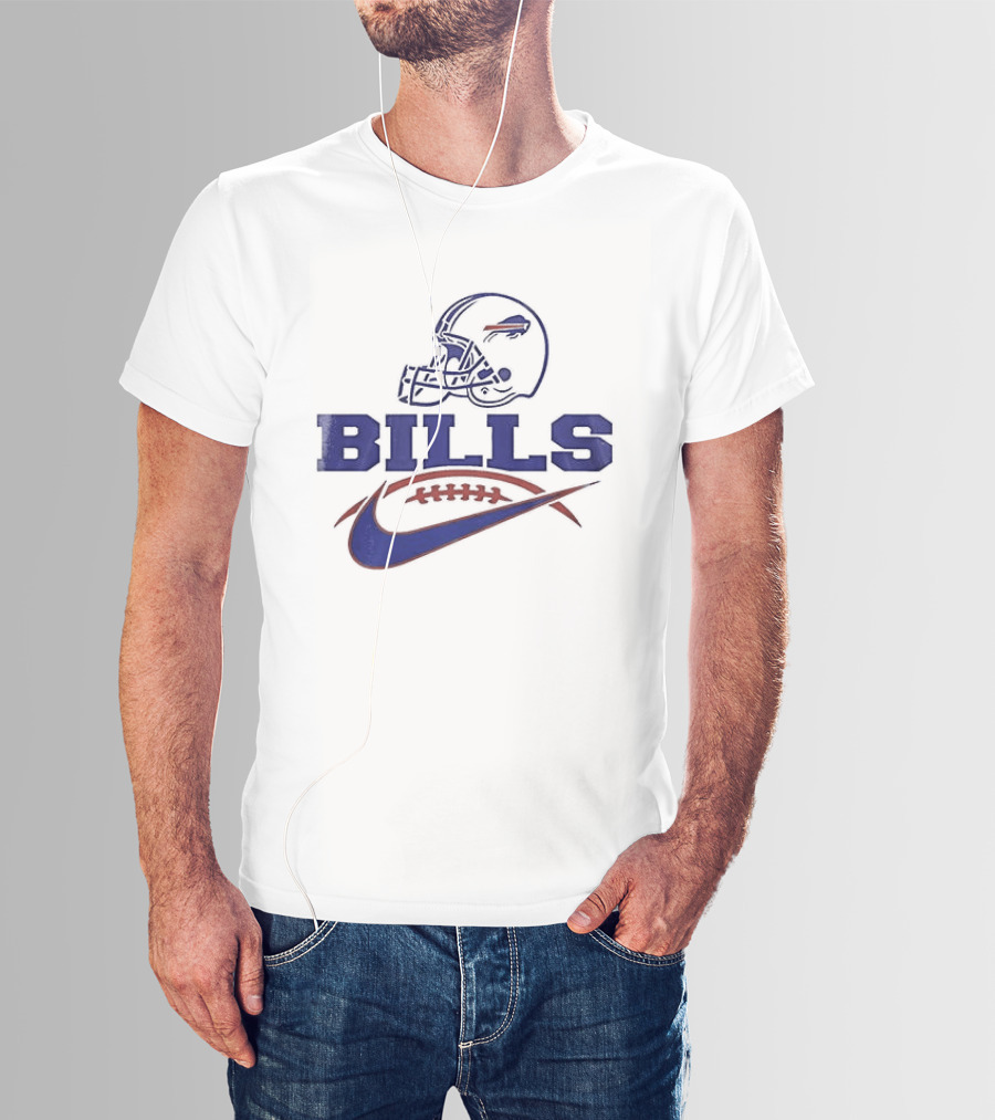 Buffalo Bills Helmet Football Sports Fan Gear T-Shirt