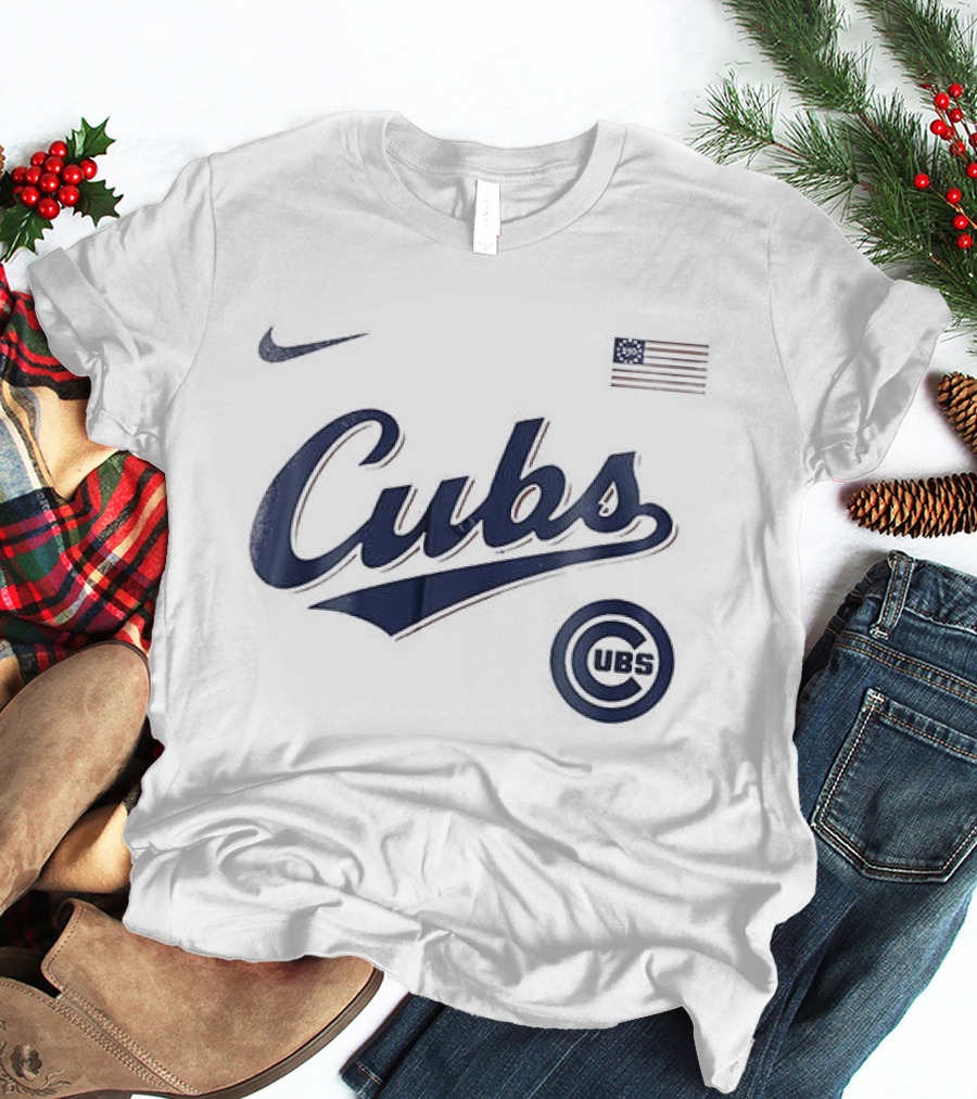 Nike Cubs USA 250th Anniversary Flag T-Shirt