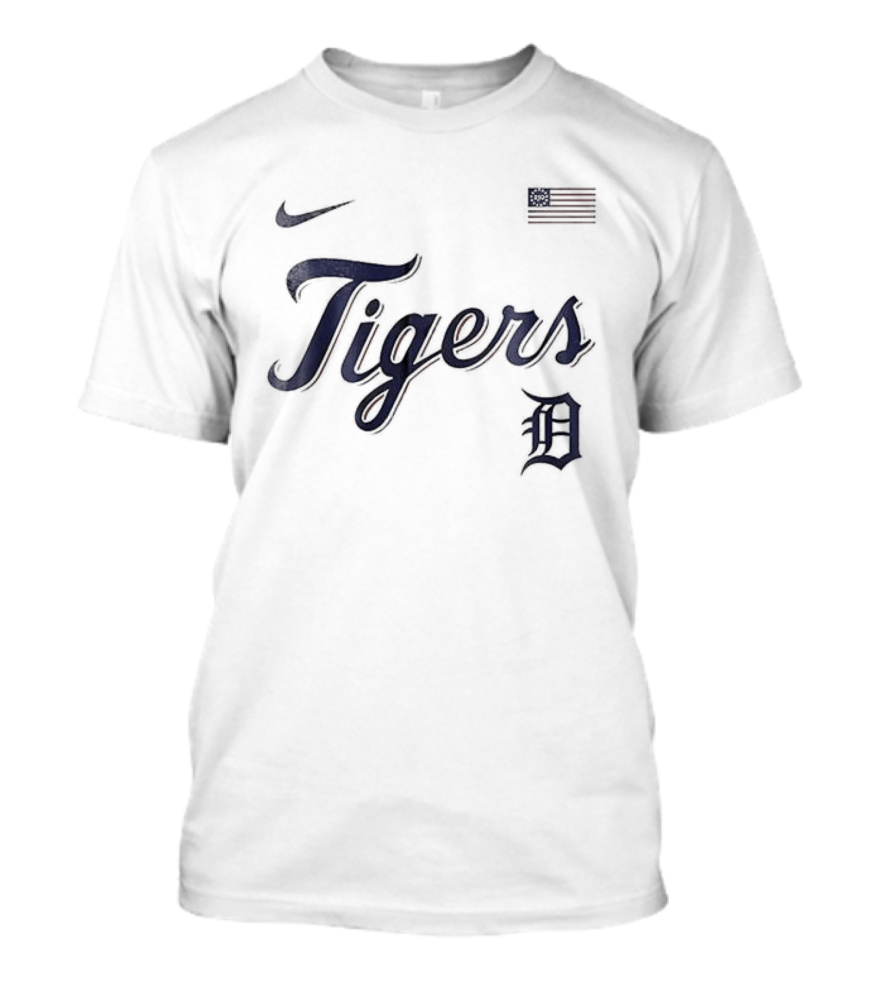 Nike Detroit Tigers USA 250th Anniversary Baseball Celebration T-Shirt