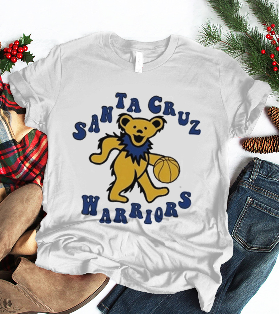 Grateful Dead SCW Bear Santa Cruz Warriors Basketball T-Shirt
