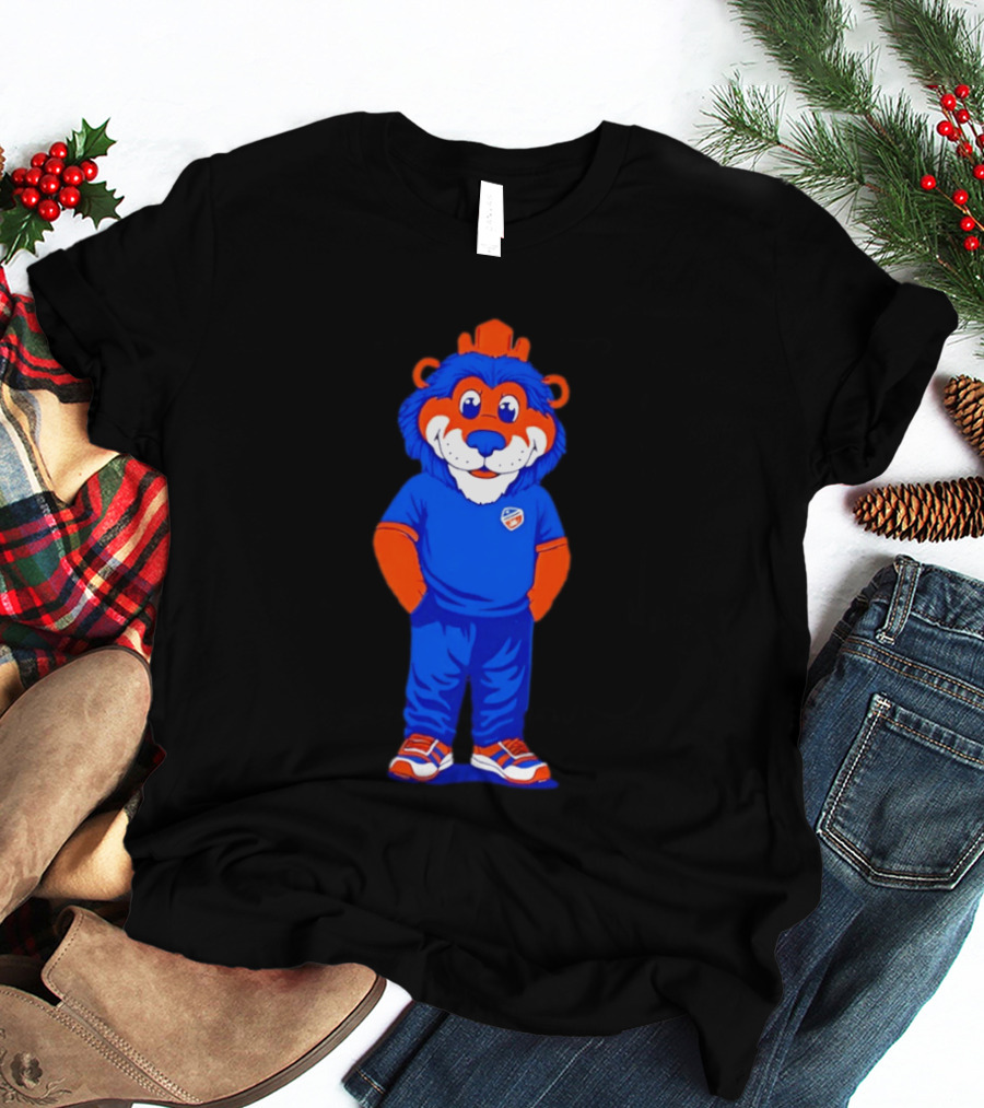 FC Cincinnati Casual Gary Mascot Blue And Orange Outfit T-Shirt