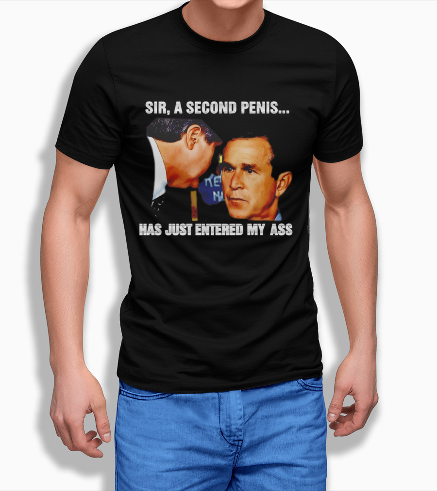 George Walker Bush Second Penis Meme Controversial Humor T-Shirt