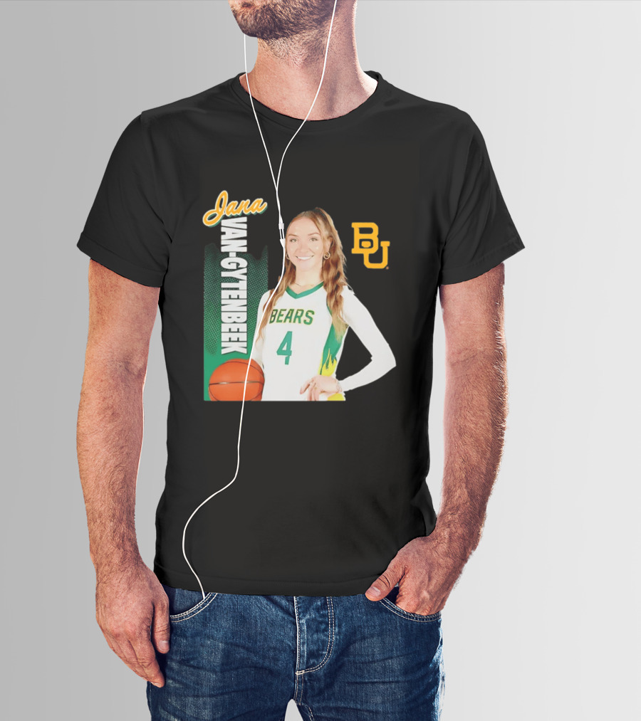 Jana Van Gytenbeek Baylor Bears NCAA Basketball BU T-Shirt
