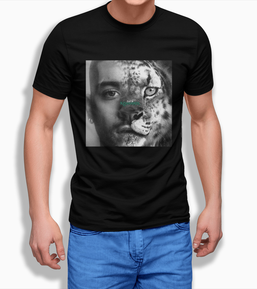 Zayn Malik Konnakol Album Cover Half Face Cheetah Release April 17 2026 T-Shirt