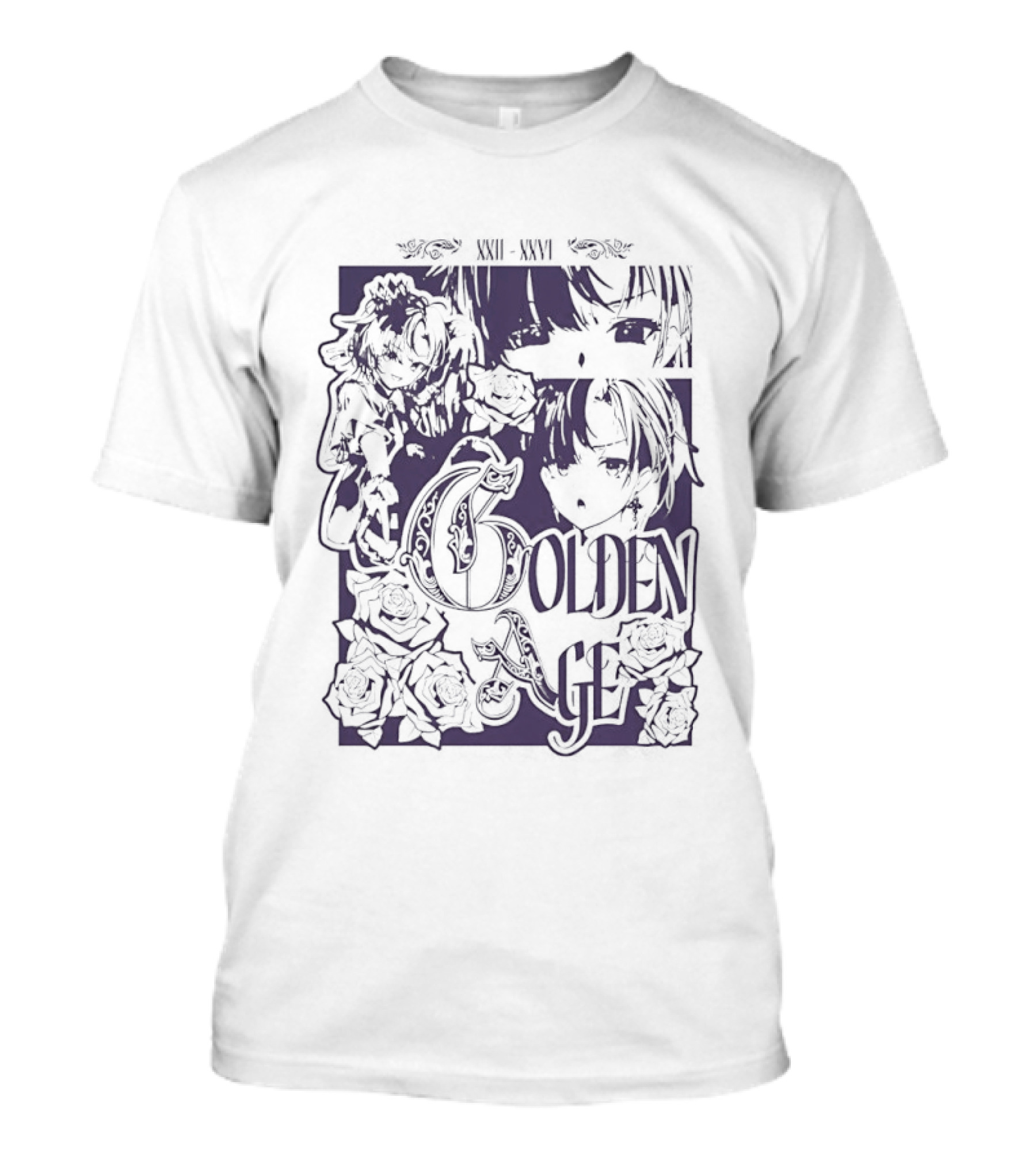 Golden Age Rin Penrose Anime Roses T-Shirt