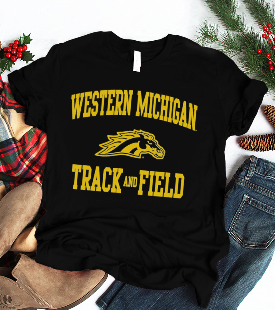 Western Michigan Broncos Track And Field Team T-Shirt