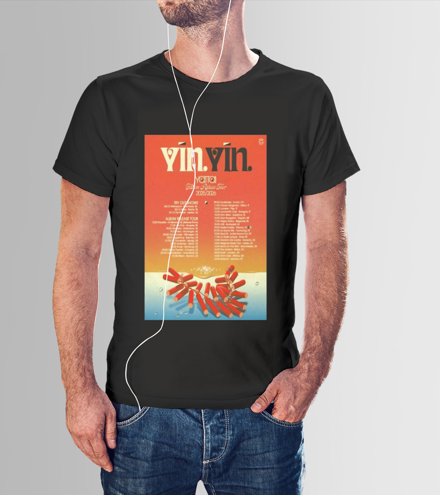 YĪN YĪN Yatta Album Release Tour 2025 2026 Europe And UK Dates T-Shirt