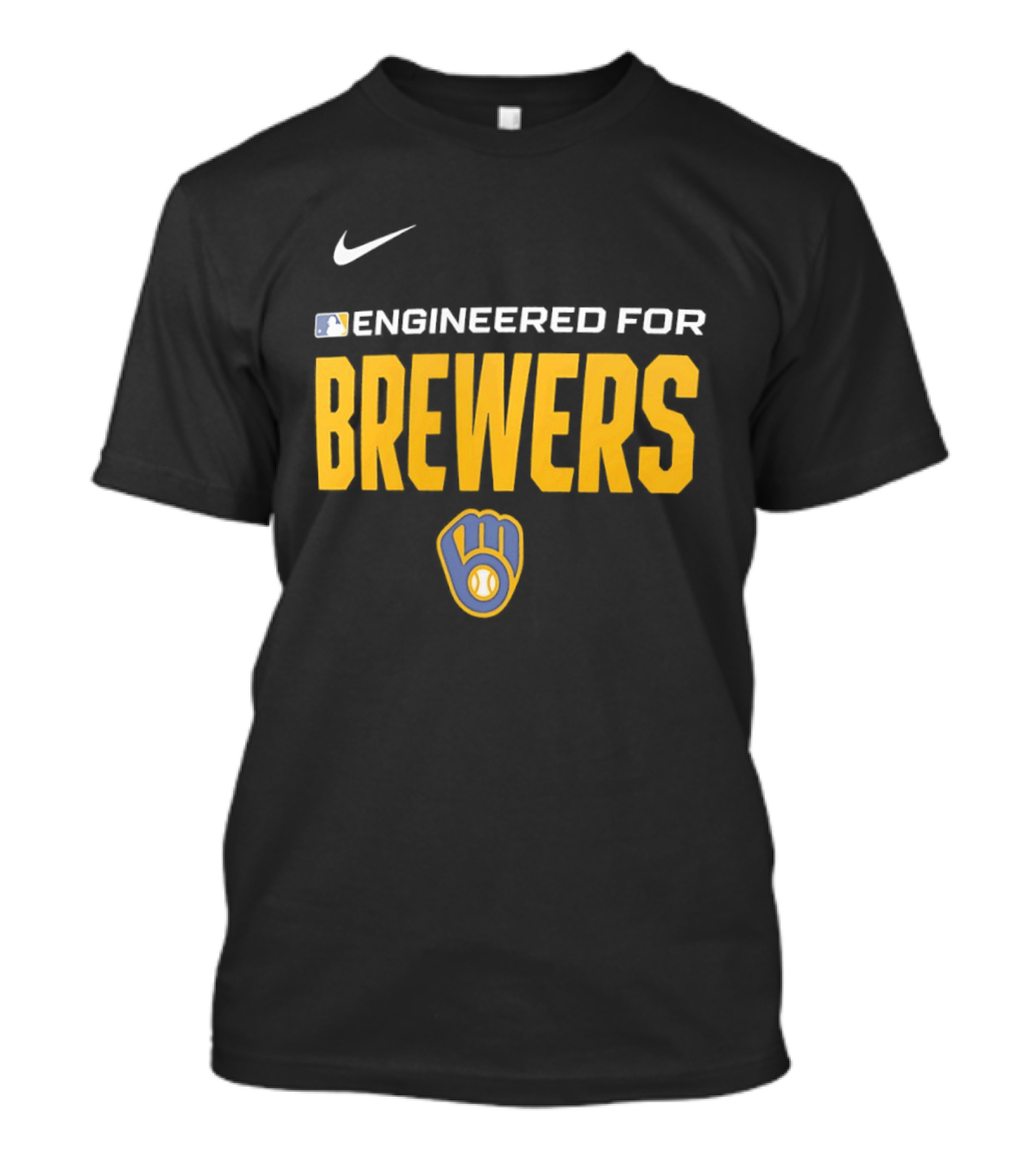 Nike MLB Engineered For Brewers Milwaukee T-Shirt