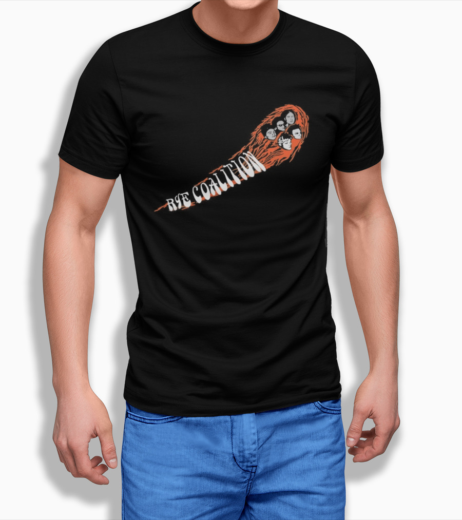 Rye Coalition Fireball Band Faces Comet T-Shirt