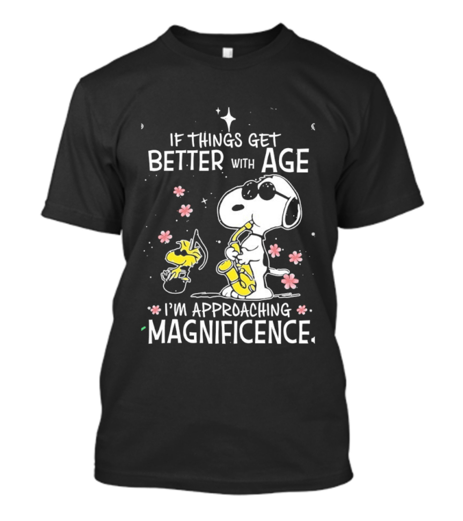 Snoopy And Woodstock Better With Age Approaching Magnificence Blossom T-Shirt
