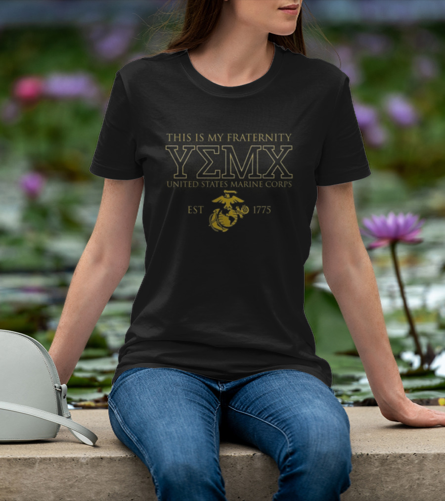 United States Marine Corps Fraternity YΣMX San Diego EST 1775 T-Shirt