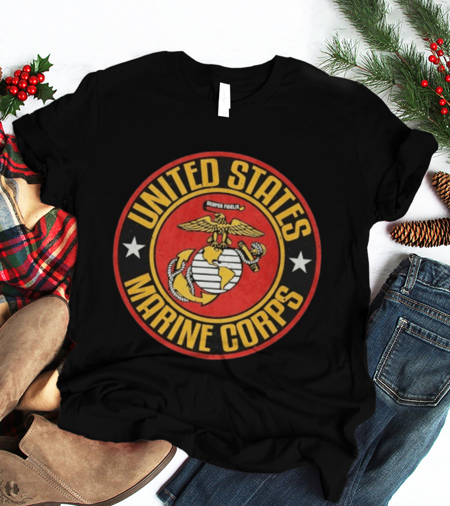 United States Marine Corps Large Semper Fidelis Seal T-Shirt