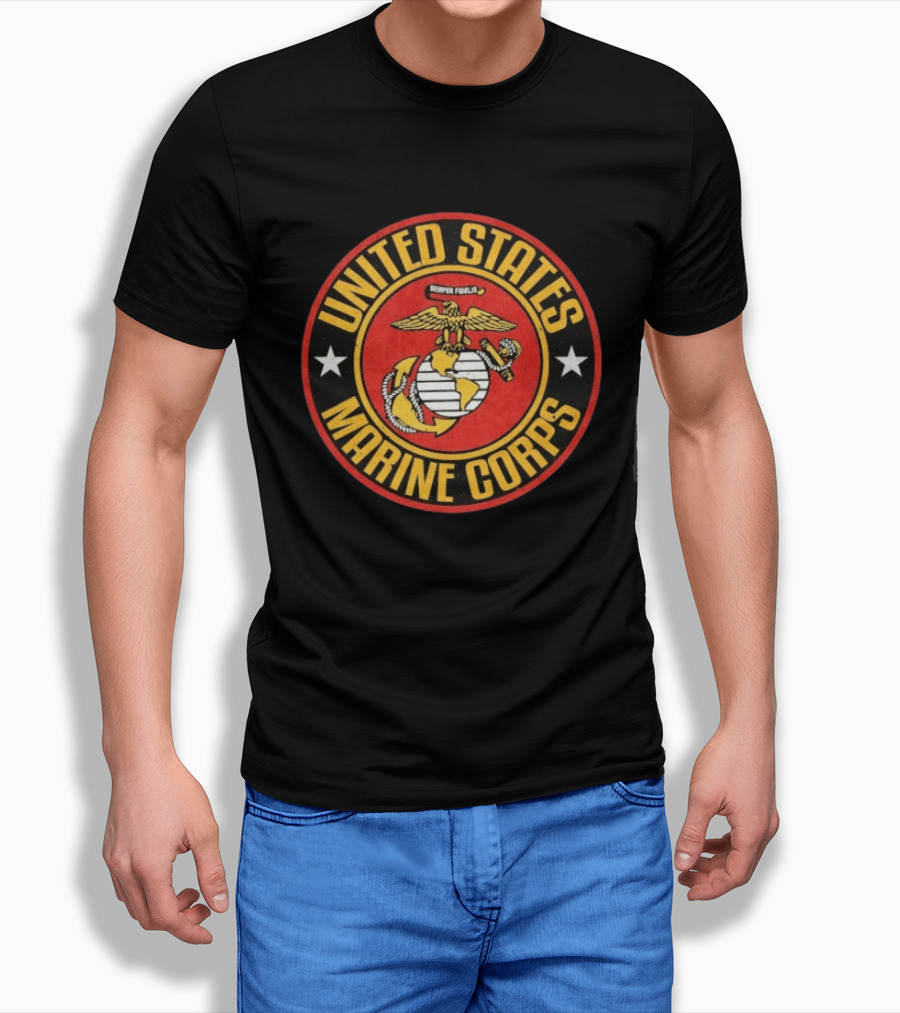 United States Marine Corps Large Semper Fidelis Seal T-Shirt