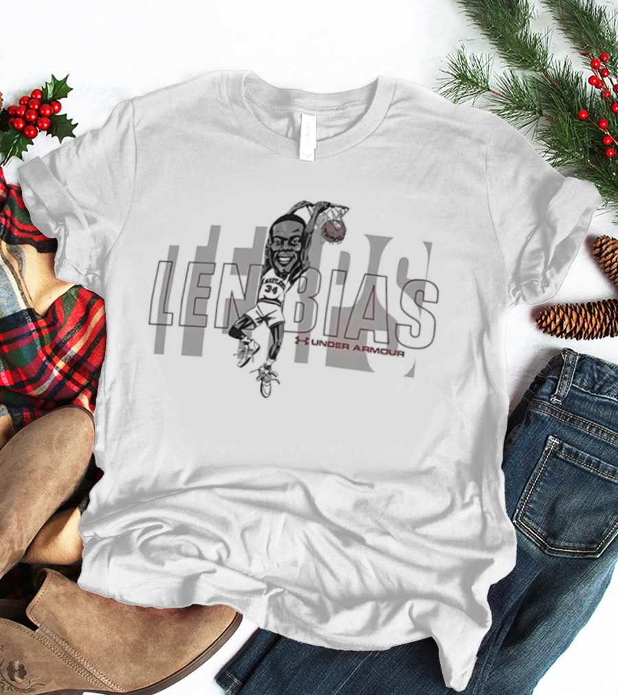 Len Bias Maryland Terrapins Basketball Under Armour T-Shirt