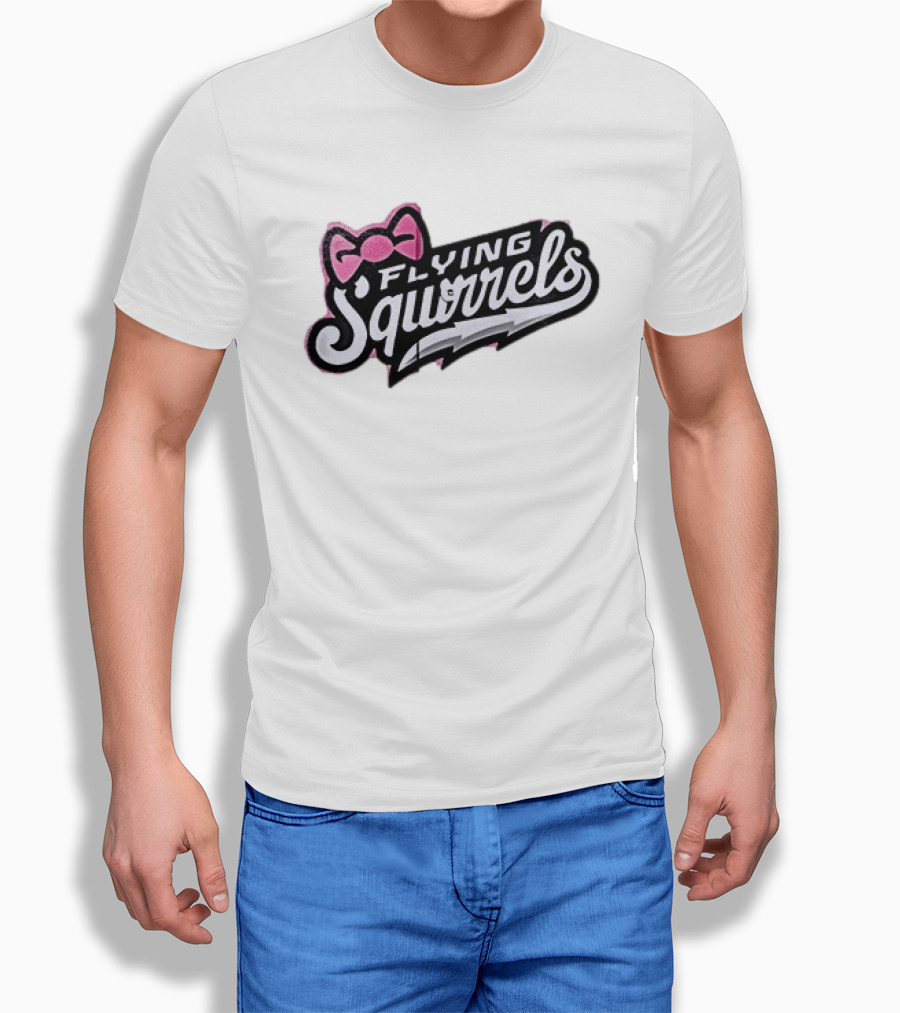 Richmond Flying Squirrels Nutasha Pink Bow Team Unveiled T-Shirt