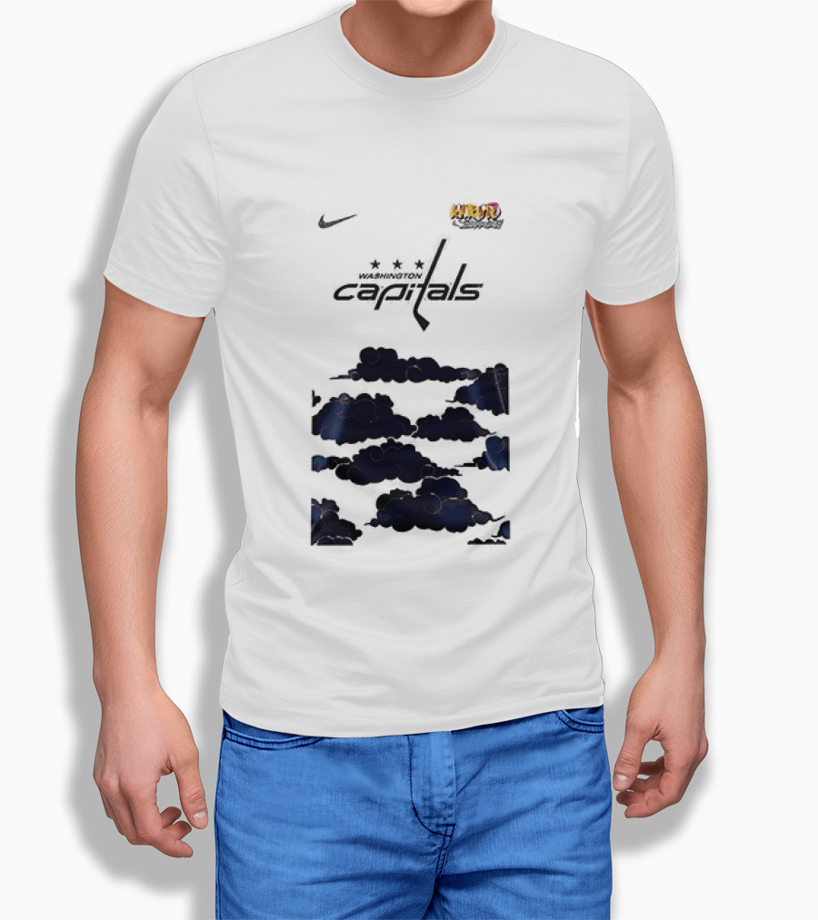 Nike Washington Capitals X Naruto Shippuden Collaboration T-Shirt