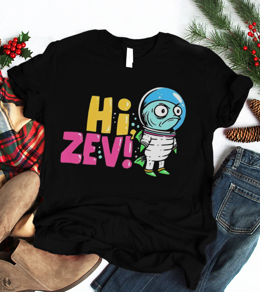Hi ZEV Astronaut Fish In Spacesuit With Bubble Helmet T-Shirt