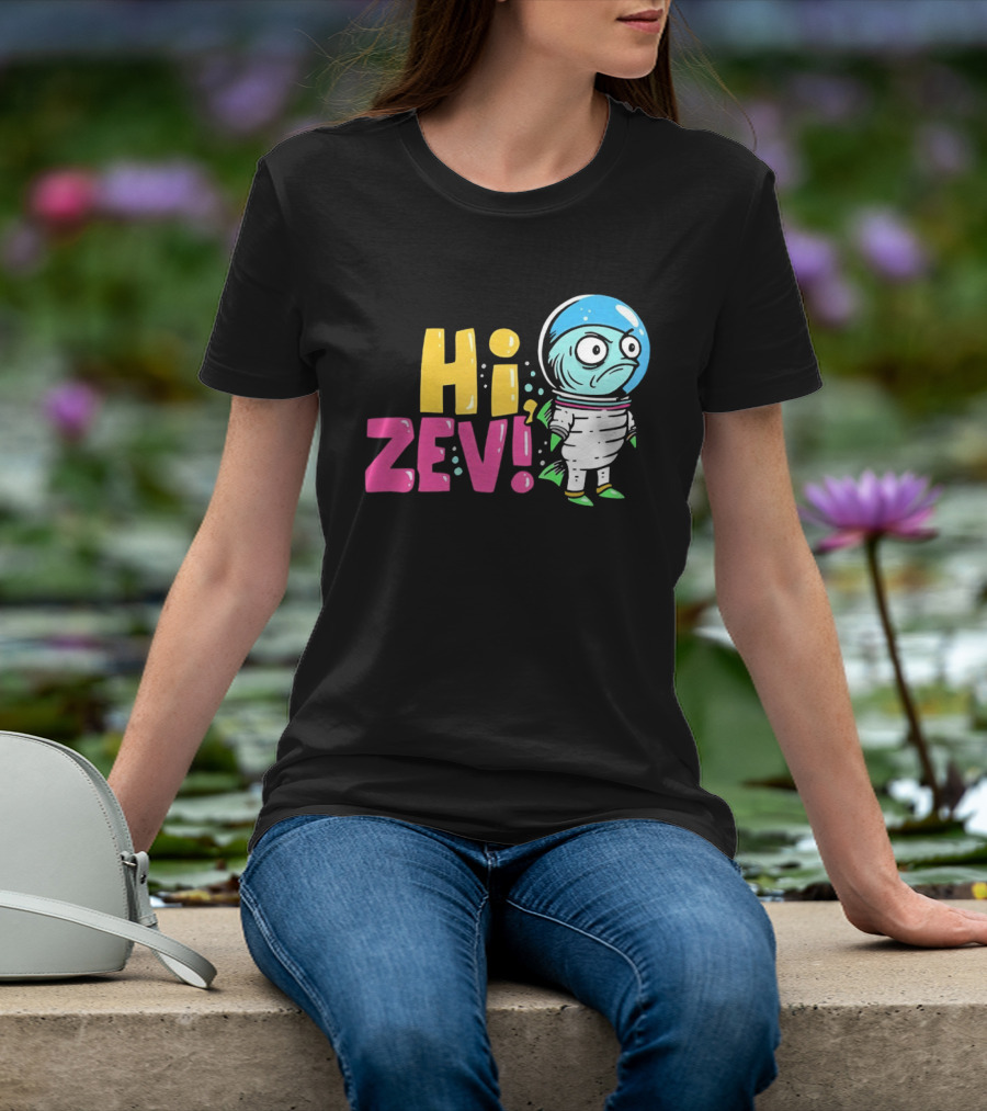 Hi ZEV Astronaut Fish In Spacesuit With Bubble Helmet T-Shirt