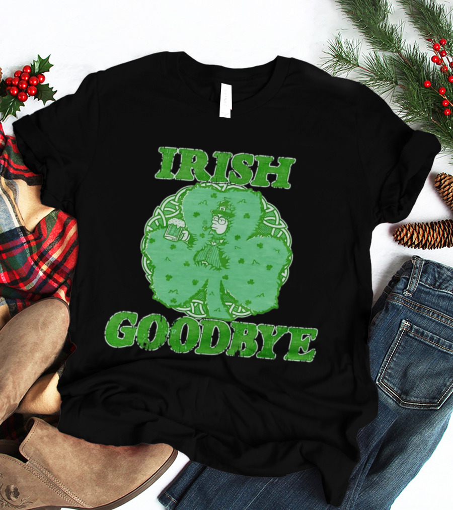 St Patrick's Day Irish Goodbye Shamrock Beer 2026 T-Shirt