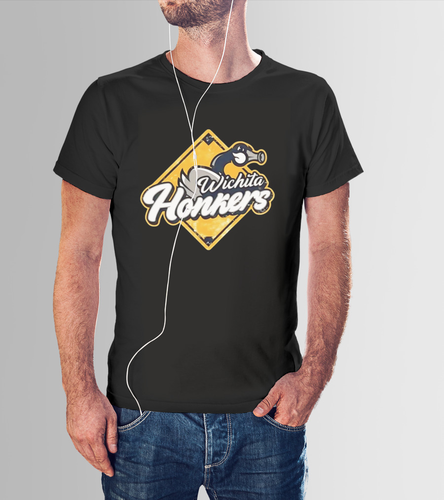 Wichita Honkers 2026 Goose Logo Diamond T-Shirt