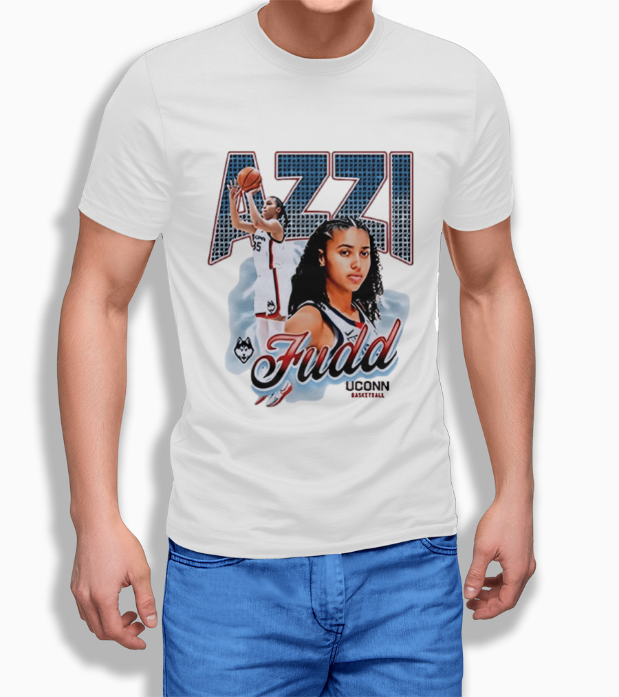 Azzi Fudd UConn Huskies Basketball Player T-Shirt