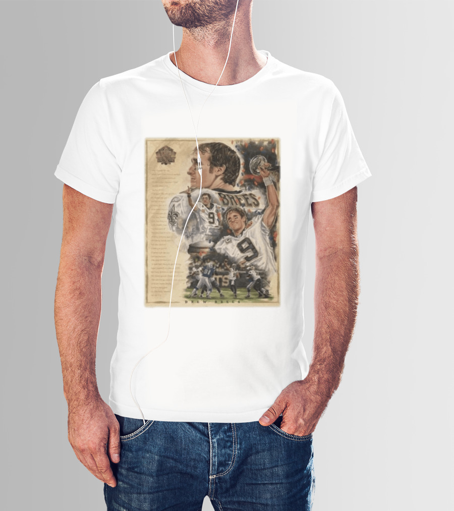 Drew Brees New Orleans Saints 2026 Pro Football Hall Of Fame Inductee First Ballot Hall Of Famer Quarterback Number 9 Legacy T-Shirt