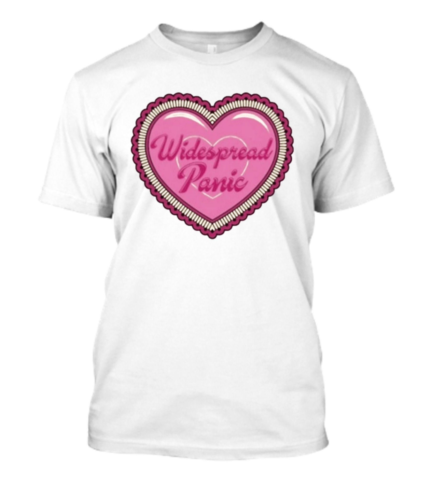 Widespread Panic Heart Pink Love T-Shirt